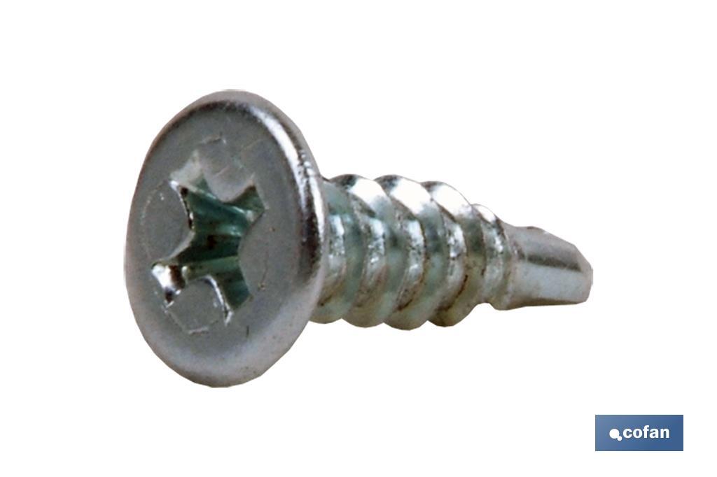 Imagen Adicional de Tornillo autotaladrante cabeza extraplana Phillips Blanco