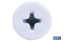 Imagen Adicional de Tornillo autotaladrante cabeza extraplana Phillips Blanco
