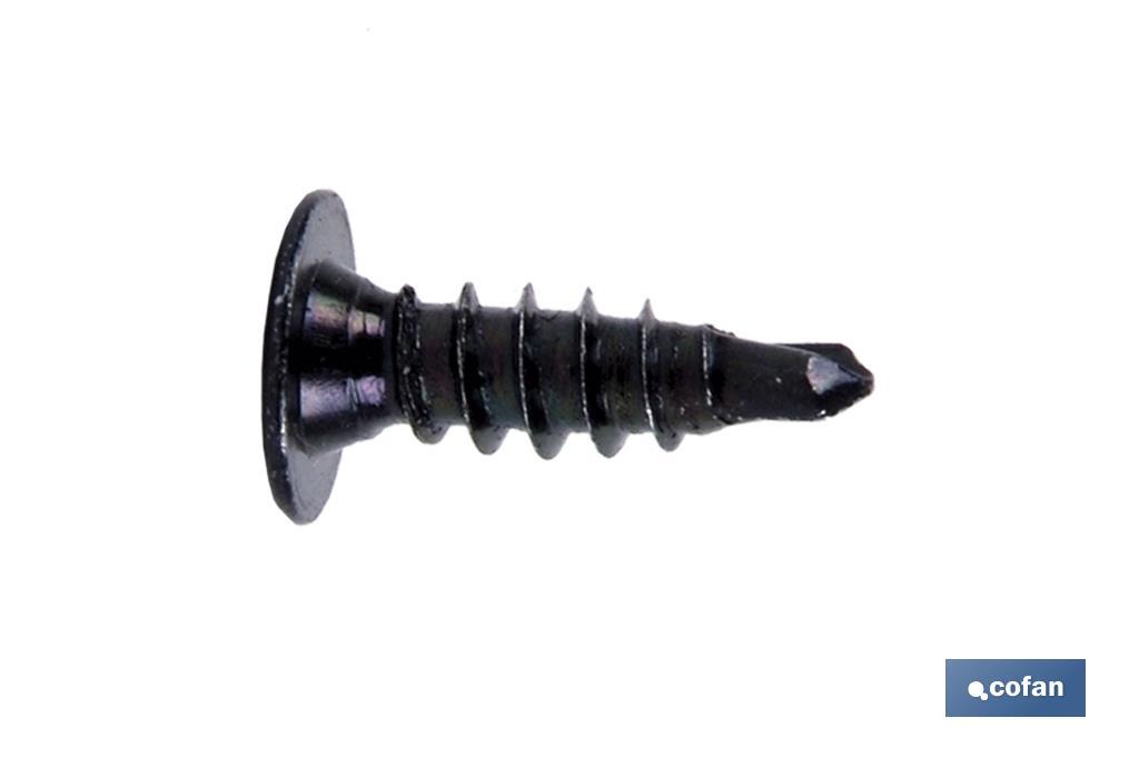 Imagen Adicional de Tornillo Autotaladrante Cabeza Extraplana Phillips Negro