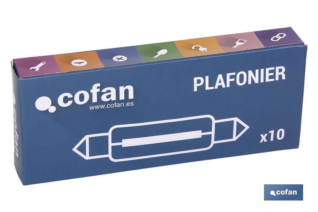 Imagen Adicional de Lámpara Plafonier C10W (11 x 31 mm) 12 V