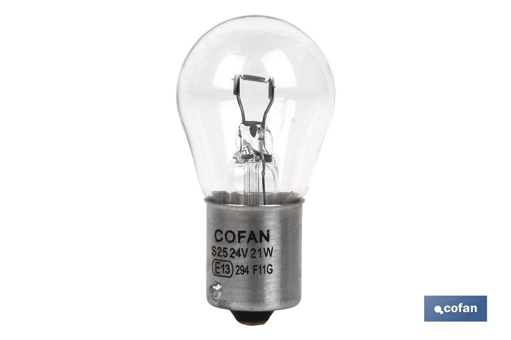 Imagen Adicional de Lámpara de 1 porlo P21 W (BA15s) 24 V