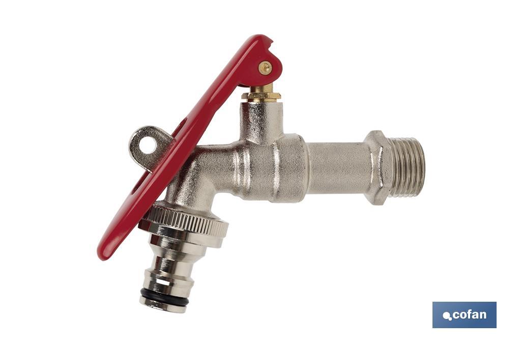 Imagen Adicional de Grifo con maneta y toma para candado