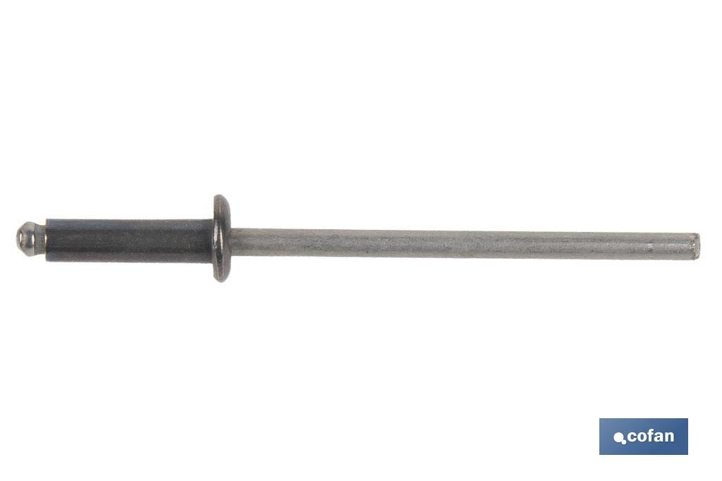 Imagen Adicional de Remaches INOX A-2 Cabeza Alomada