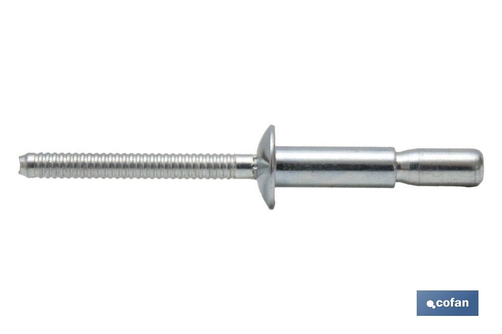 Imagen Adicional de Remaches Acero Estructural Cabeza Alomada