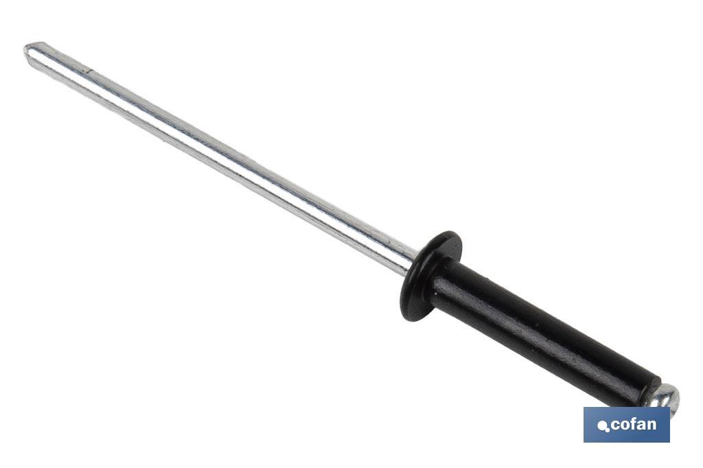 Imagen Adicional de Remaches Aluminio Estándar Negros