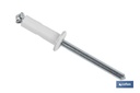 Imagen Adicional de Remaches Aluminio Flor Cabeza Alomada Blanco