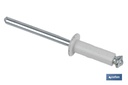 Imagen Adicional de Remaches Aluminio Flor Cabeza Alomada Blanco