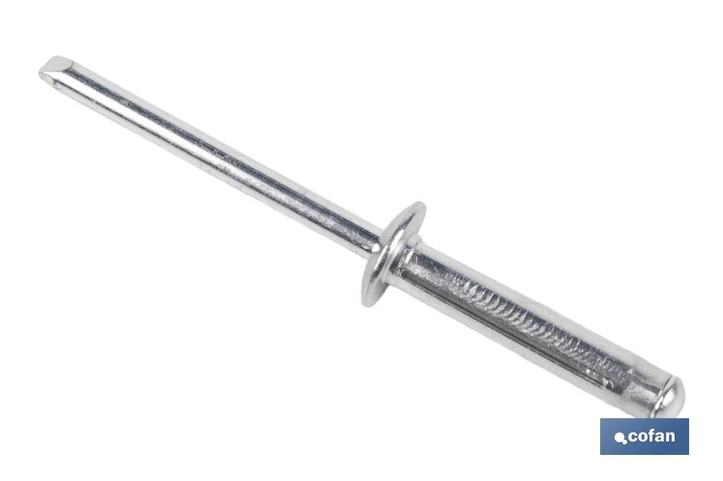 Imagen Adicional de Remaches Aluminio Trébol Cabeza Alomada