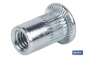 Imagen Adicional de Tuercas Remachables Acero Cabeza Ancha Ranurada