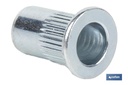 Imagen Adicional de Tuercas Remachables Acero Cabeza Ancha Ranurada