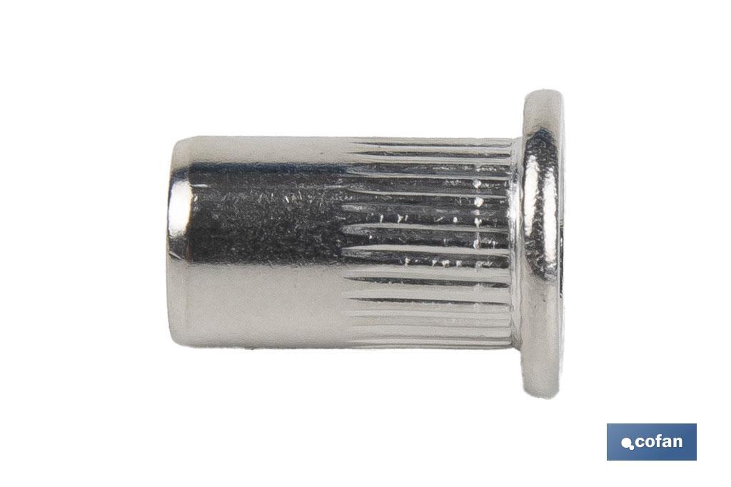 Imagen Adicional de Tuercas remachables ranuradas de cabeza ancha A-2