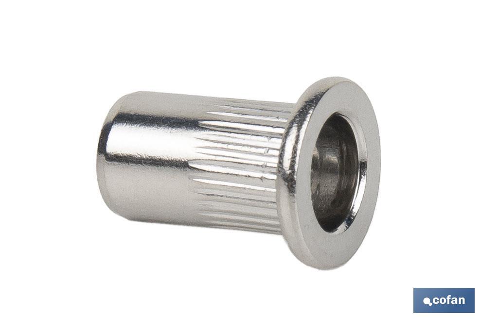 Imagen Adicional de Tuercas remachables ranuradas de cabeza ancha A-2