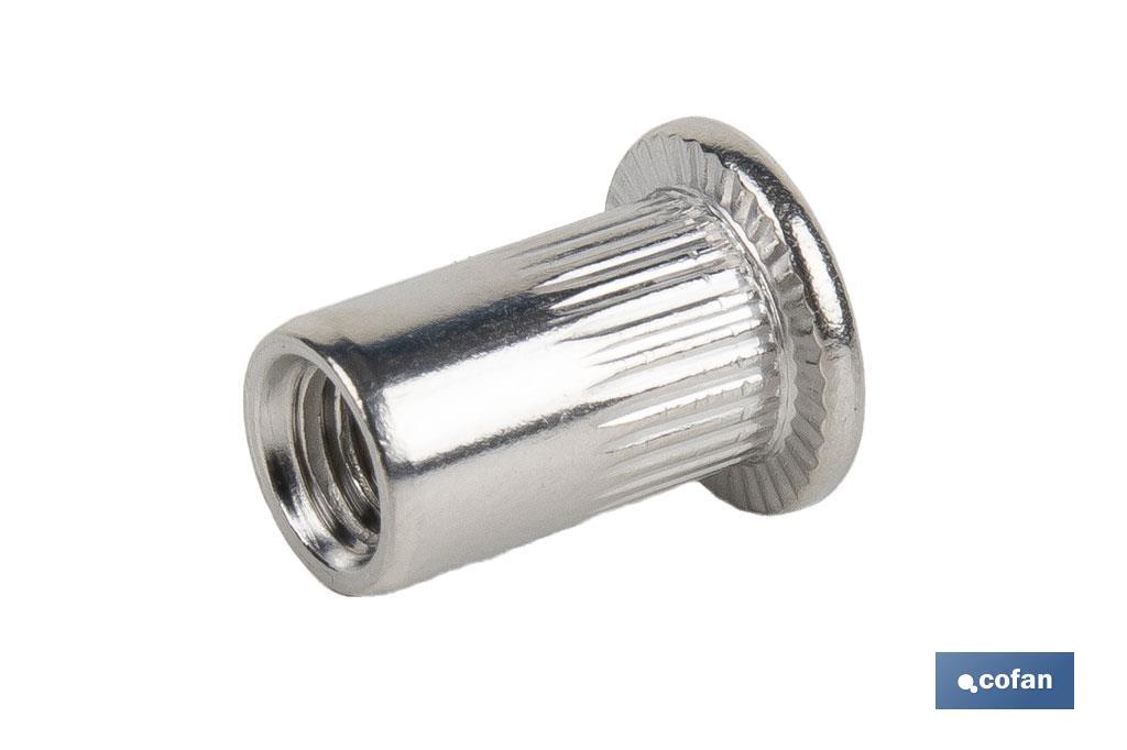 Imagen Adicional de Tuercas remachables ranuradas de cabeza ancha A-2