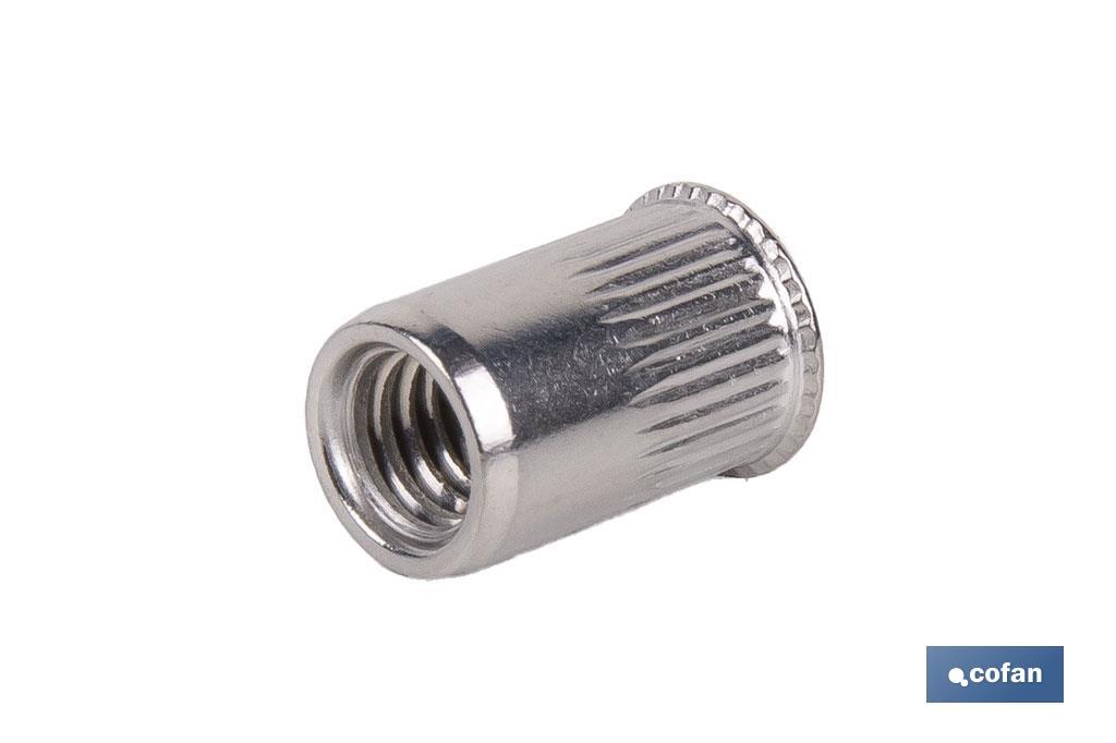 Imagen Adicional de Tuercas remachables ranuradas de cabeza reducida A-2