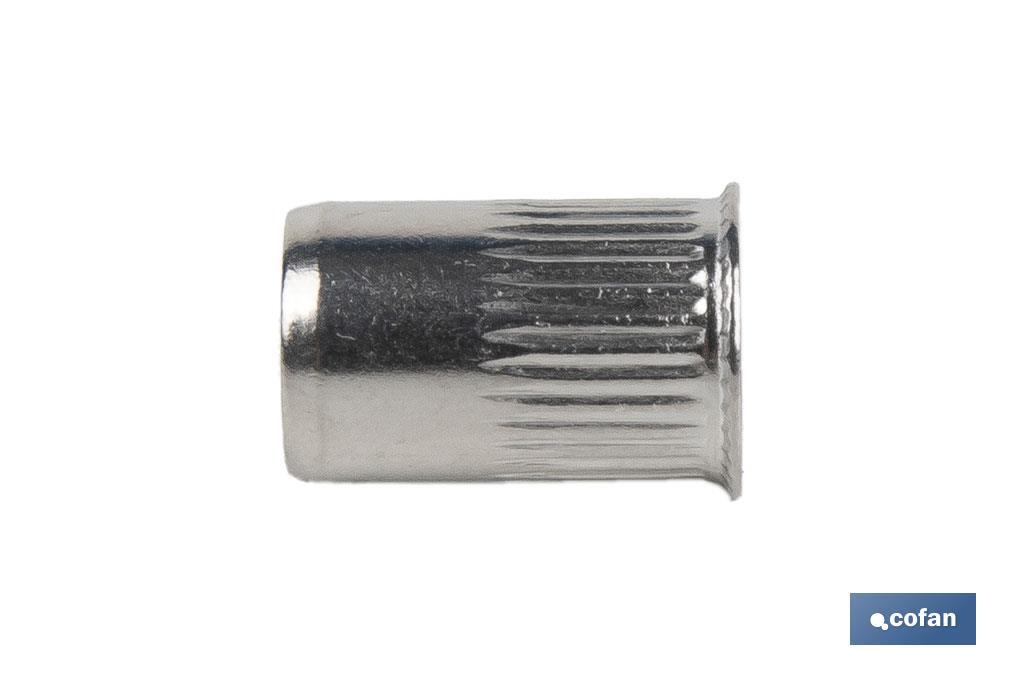 Imagen Adicional de Tuercas remachables ranuradas de cabeza reducida A-2