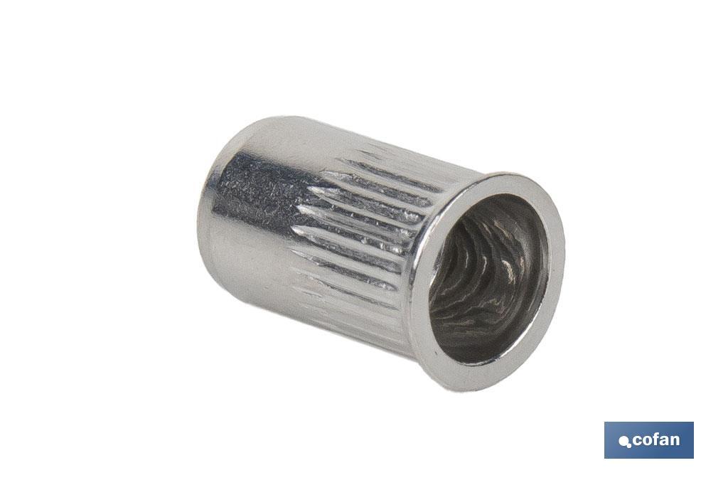 Imagen Adicional de Tuercas remachables ranuradas de cabeza reducida A-2