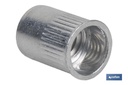 Imagen Adicional de Tuercas Remachables Cilíndricas de Aluminio con Cabeza Reducida