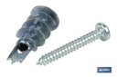 Imagen Adicional de Taco de Zamak metálico con tornillo DIN 7981 para Placas