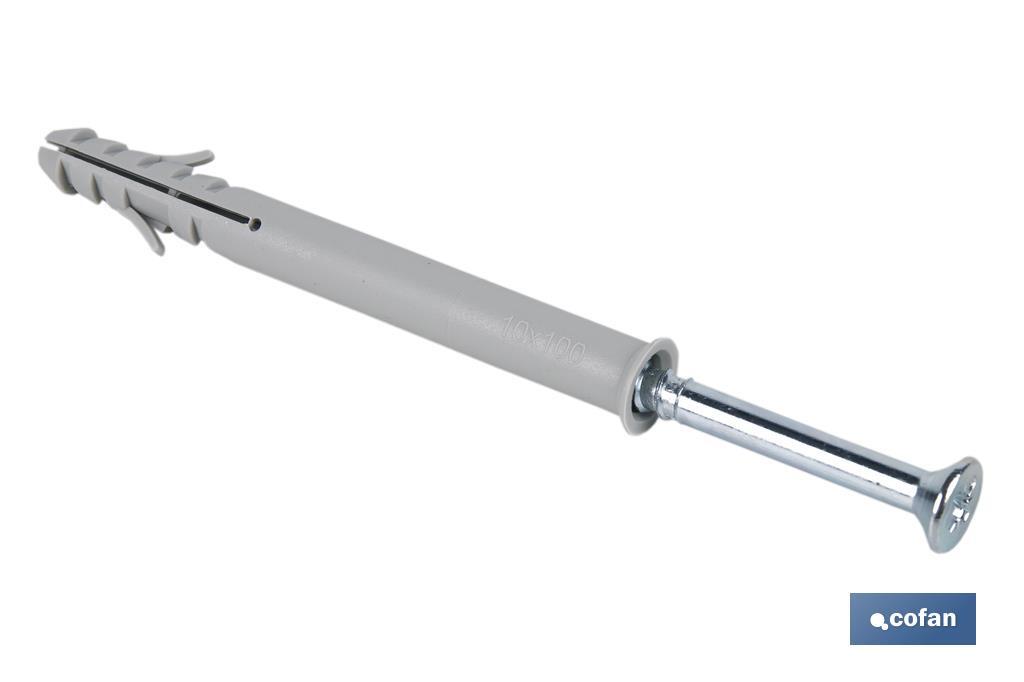 Imagen Adicional de Taco largo de golpe con tornillo Pozidrive