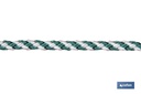 Imagen Adicional de Cuerda Trenzada Helicoidal Blanco/Verde (100% polipropileno)