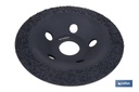 Imagen Adicional de Plato Rectificador para Amoladora con Placas de Carburo de Tungsteno
