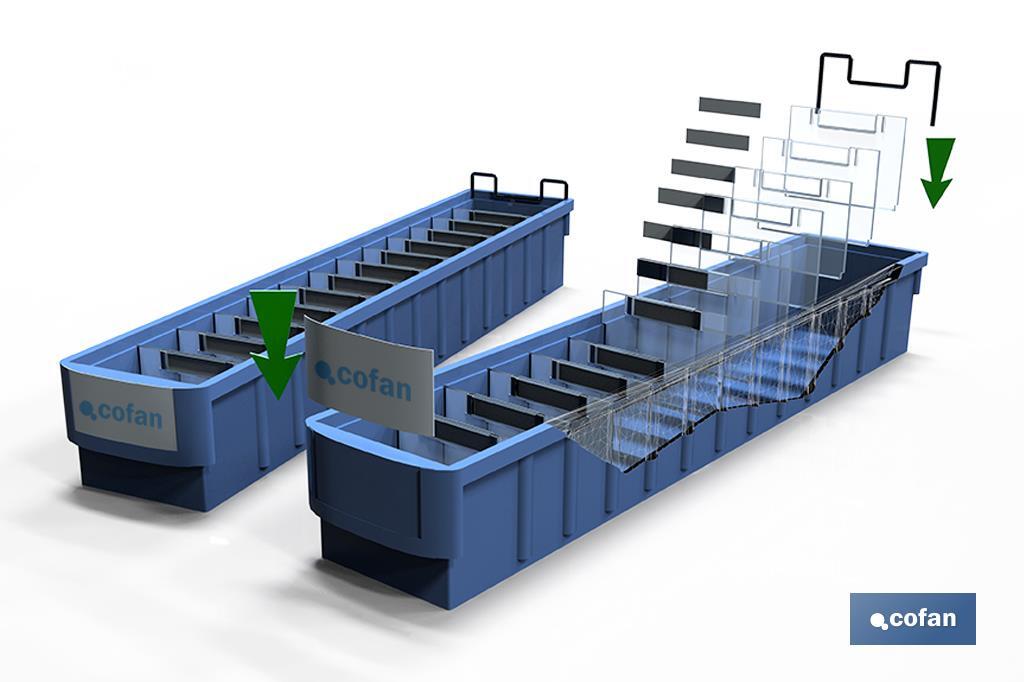 Imagen Adicional de Separador transversal de PP para gaveta especial mostrador