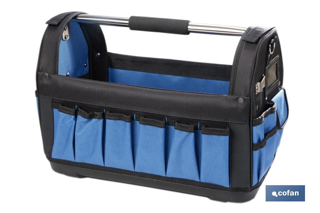 Imagen Adicional de Bolsa de herramientas abierta con bolsillos interiores y exteriores