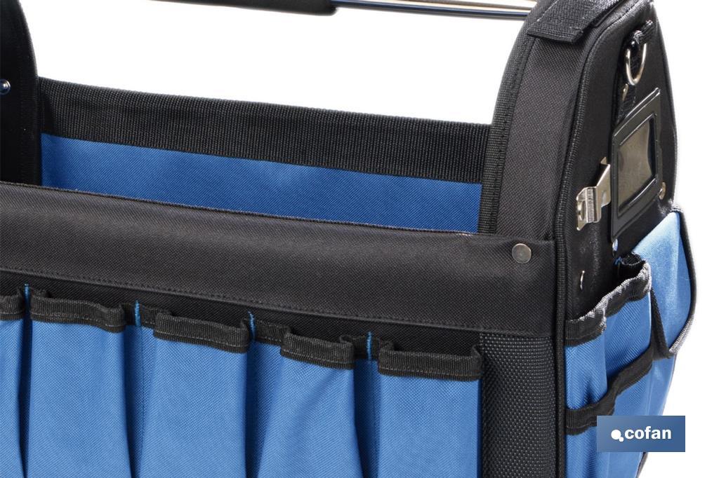 Imagen Adicional de Bolsa de herramientas abierta con bolsillos interiores y exteriores