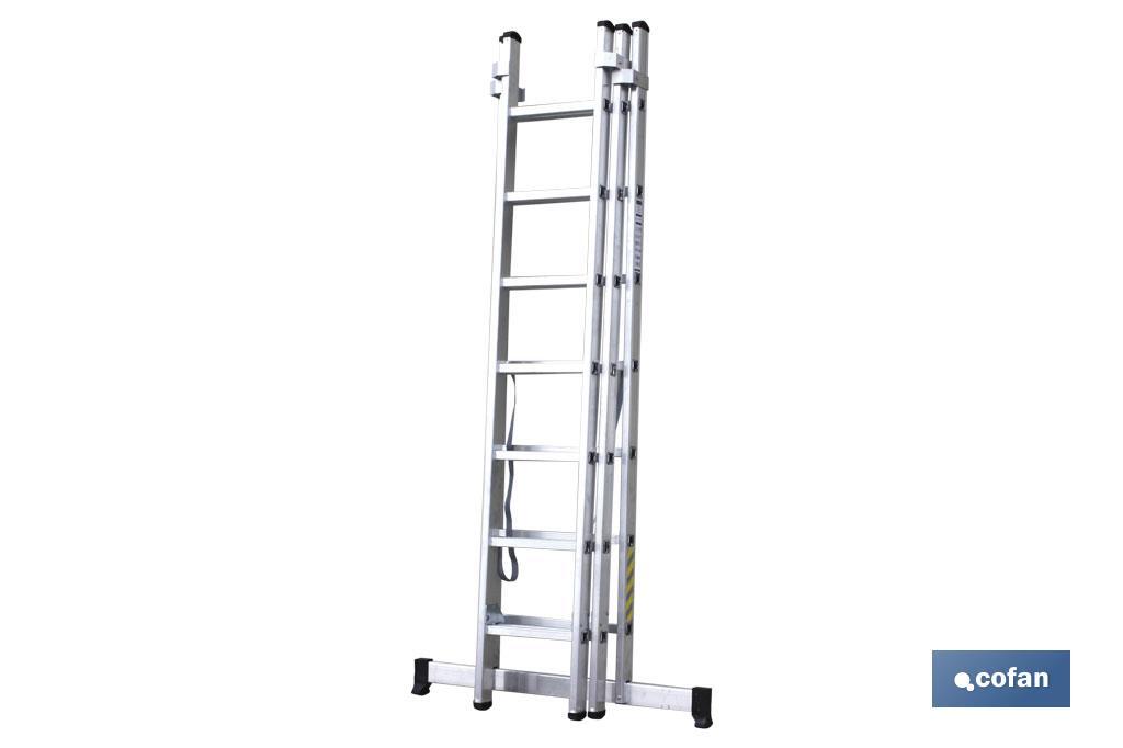 Imagen Adicional de Escaleras Aluminio 3 tramos EN 131