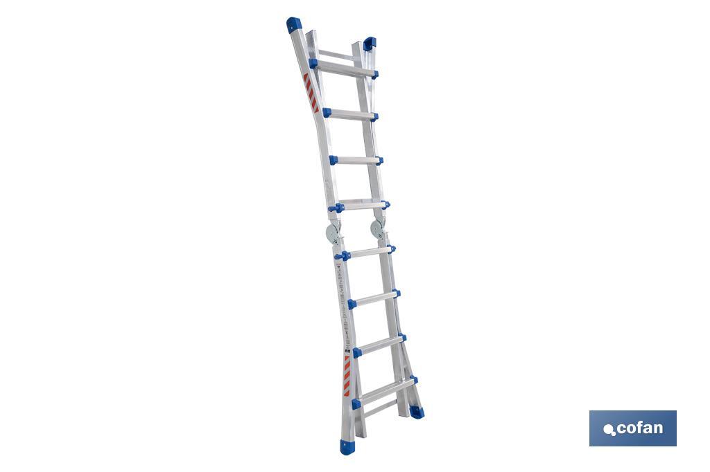 Imagen Adicional de Escalera Plus Multiposición fabricada en Aluminio
