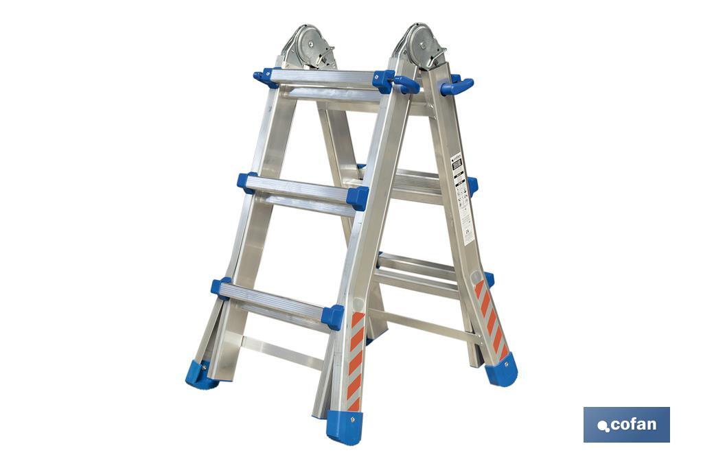 Imagen Adicional de Escalera Plus Multiposición fabricada en Aluminio
