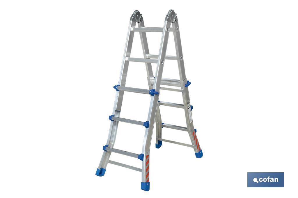 Imagen Adicional de Escalera Plus Multiposición fabricada en Aluminio