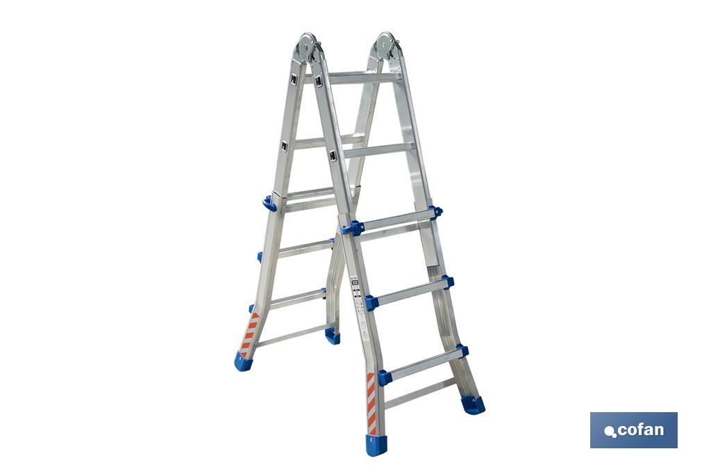 Imagen Adicional de Escalera Plus Multiposición fabricada en Aluminio