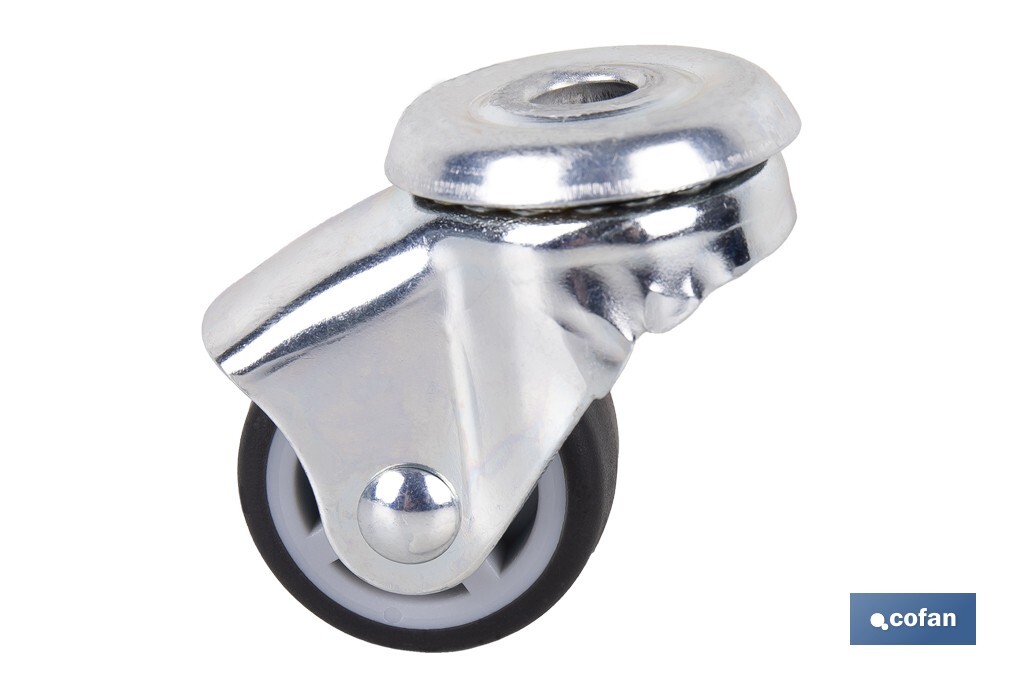 Imagen Adicional de Rueda de goma gris para tornillo pasante