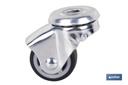 Imagen Adicional de Rueda de goma gris para tornillo pasante