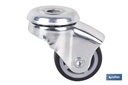 Imagen Adicional de Rueda de goma gris para tornillo pasante