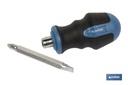 Imagen Adicional de Destornillador corto reversible Phillips PH-2 y Plano