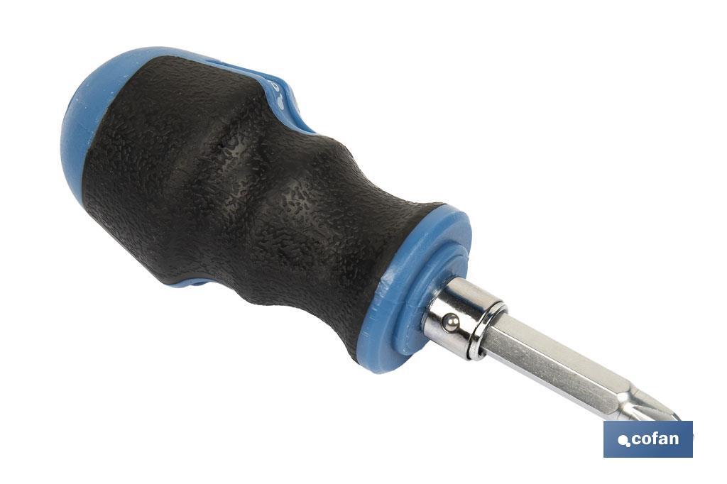 Imagen Adicional de Destornillador corto reversible Phillips PH-2 y Plano
