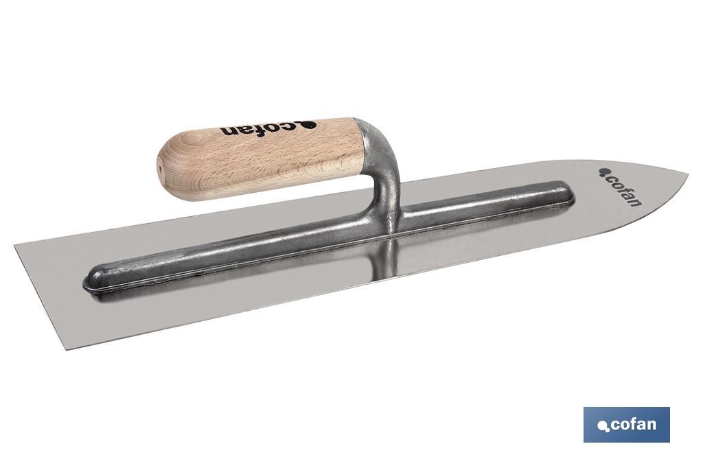 Imagen Adicional de Llana autonivelante fabricada en acero carbono y mango de madera