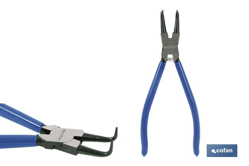 Imagen Adicional de Alicates para arandelas con circlip interior curvo