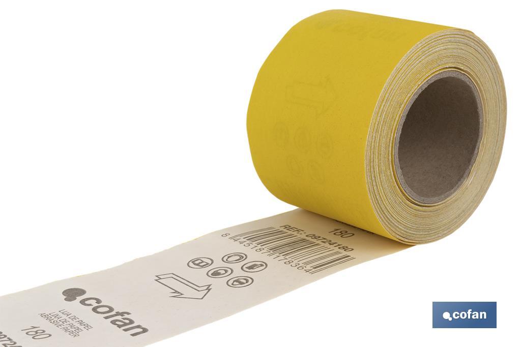 Imagen Adicional de Rollo Lija Papel Amarillo