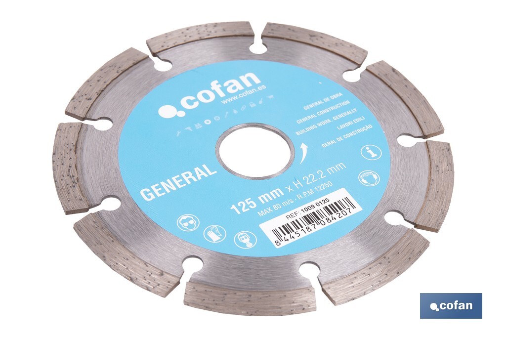 Imagen Adicional de Discos de Diamante General de obra universal base