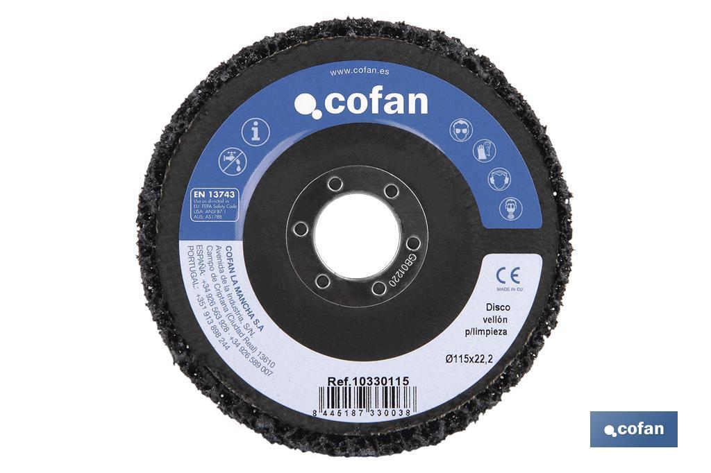 Imagen Adicional de Disco Vellón para Limpieza Fibra-Plano