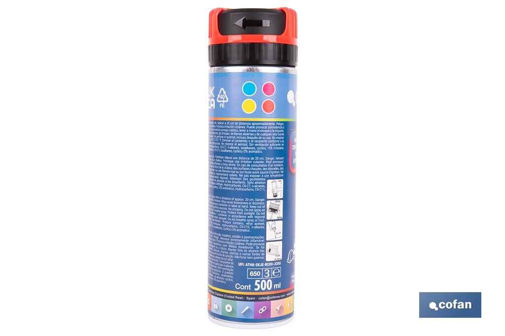 Imagen Adicional de Spray Marcador Fluorescente de Obra