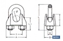 Imagen Adicional de Sujetacables DIN-741 Galvanizados