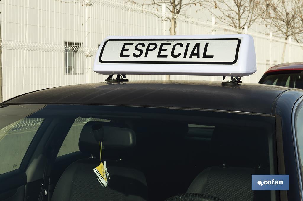 Imagen Adicional de Cartel avisador acompañamiento vehículo Especial V21