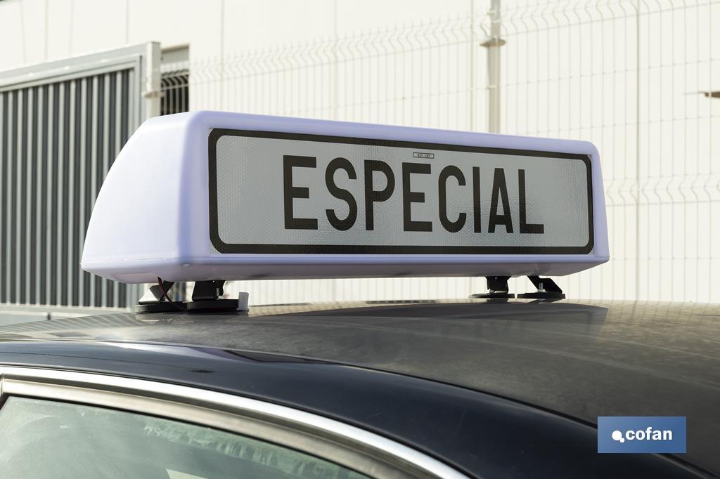 Imagen Adicional de Cartel avisador acompañamiento vehículo Especial V21