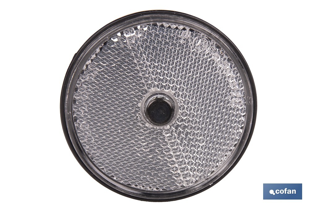Imagen Adicional de Catadióptricos redondos con tornillo para fijar en vehículos