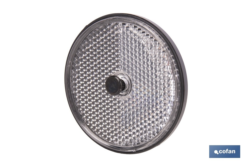 Imagen Adicional de Catadióptricos redondos con tornillo para fijar en vehículos