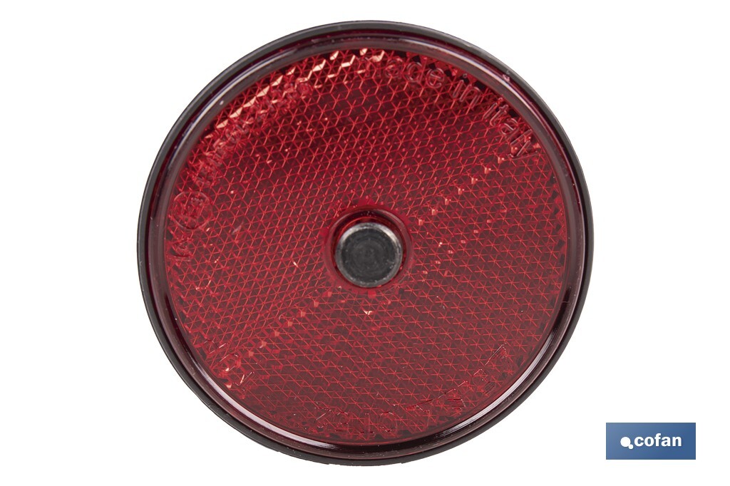 Imagen Adicional de Catadióptricos redondos con tornillo para fijar en vehículos